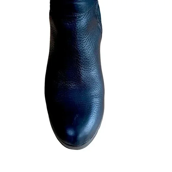 Black Heeled Boots with Buckle Detail - Picture 10 of 16